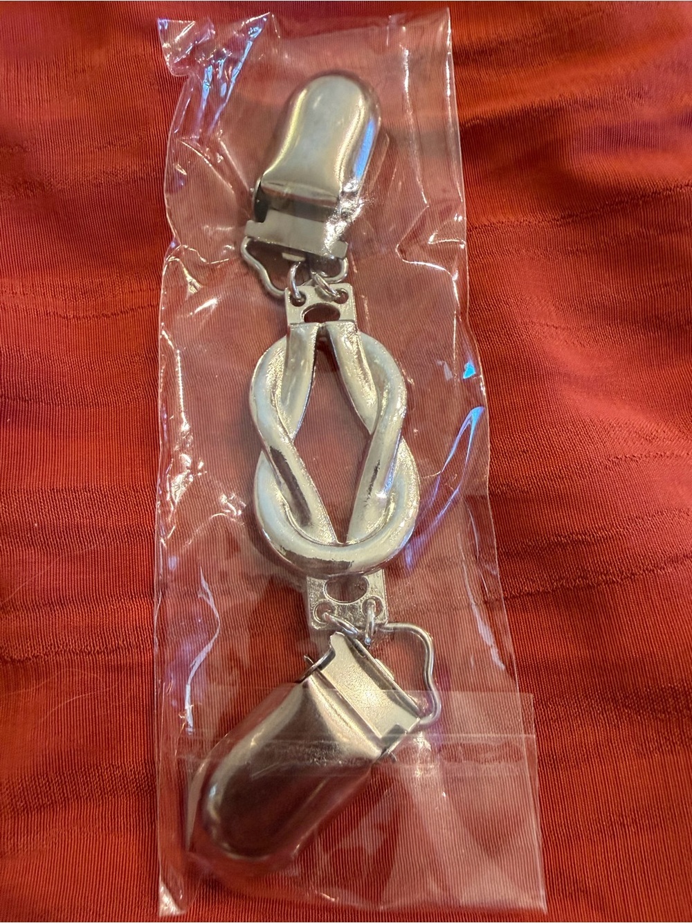 Silver Metal Sweater Clips